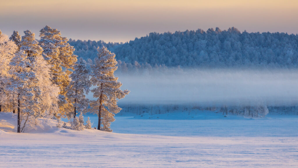 Frozen in Time: Lake Inari, Finland